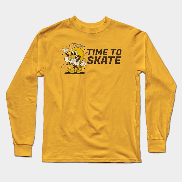 Time to Skate Long Sleeve T-Shirt by FahlDesigns